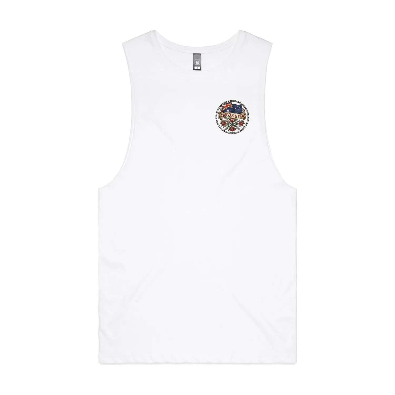 White front flat lay