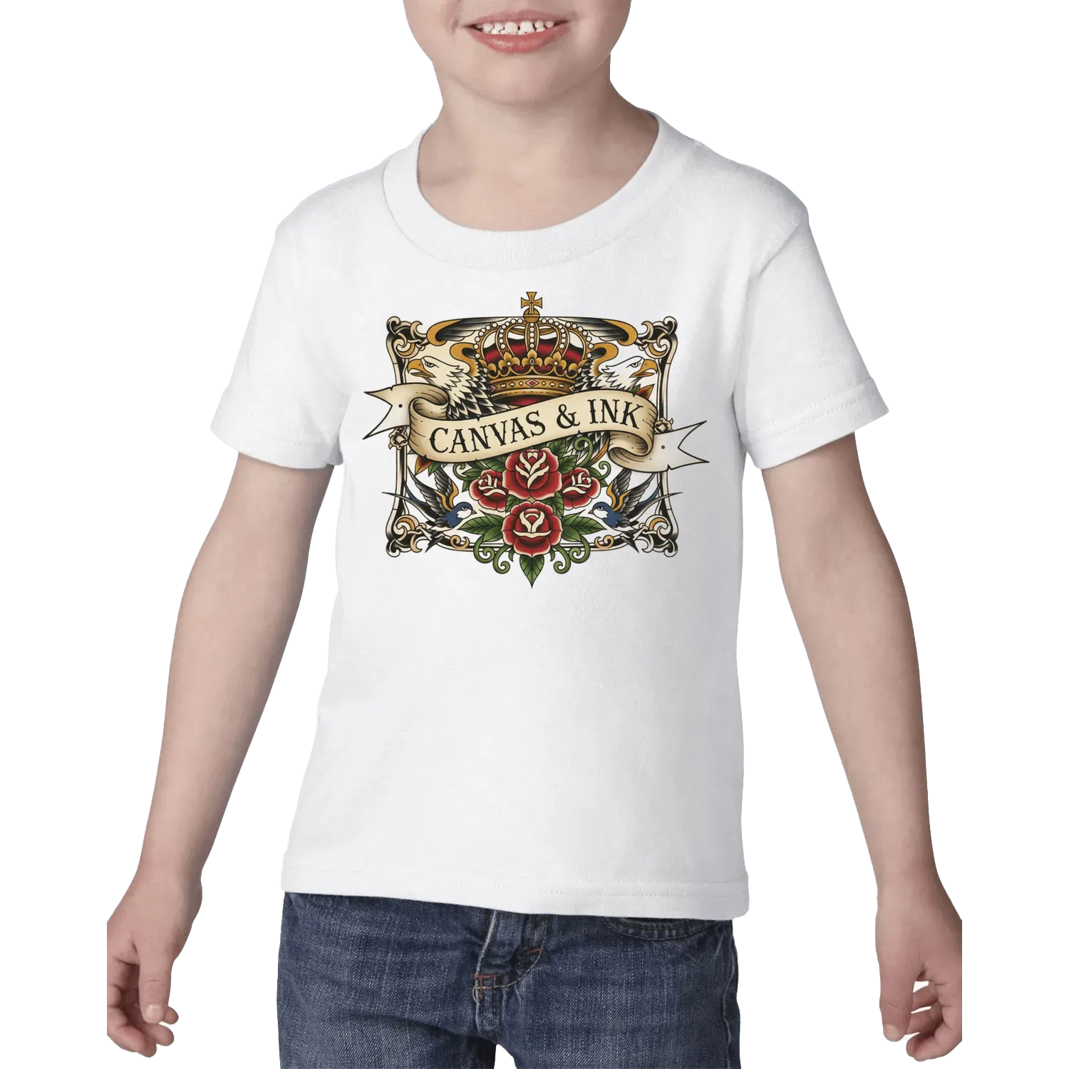 White front flat lay