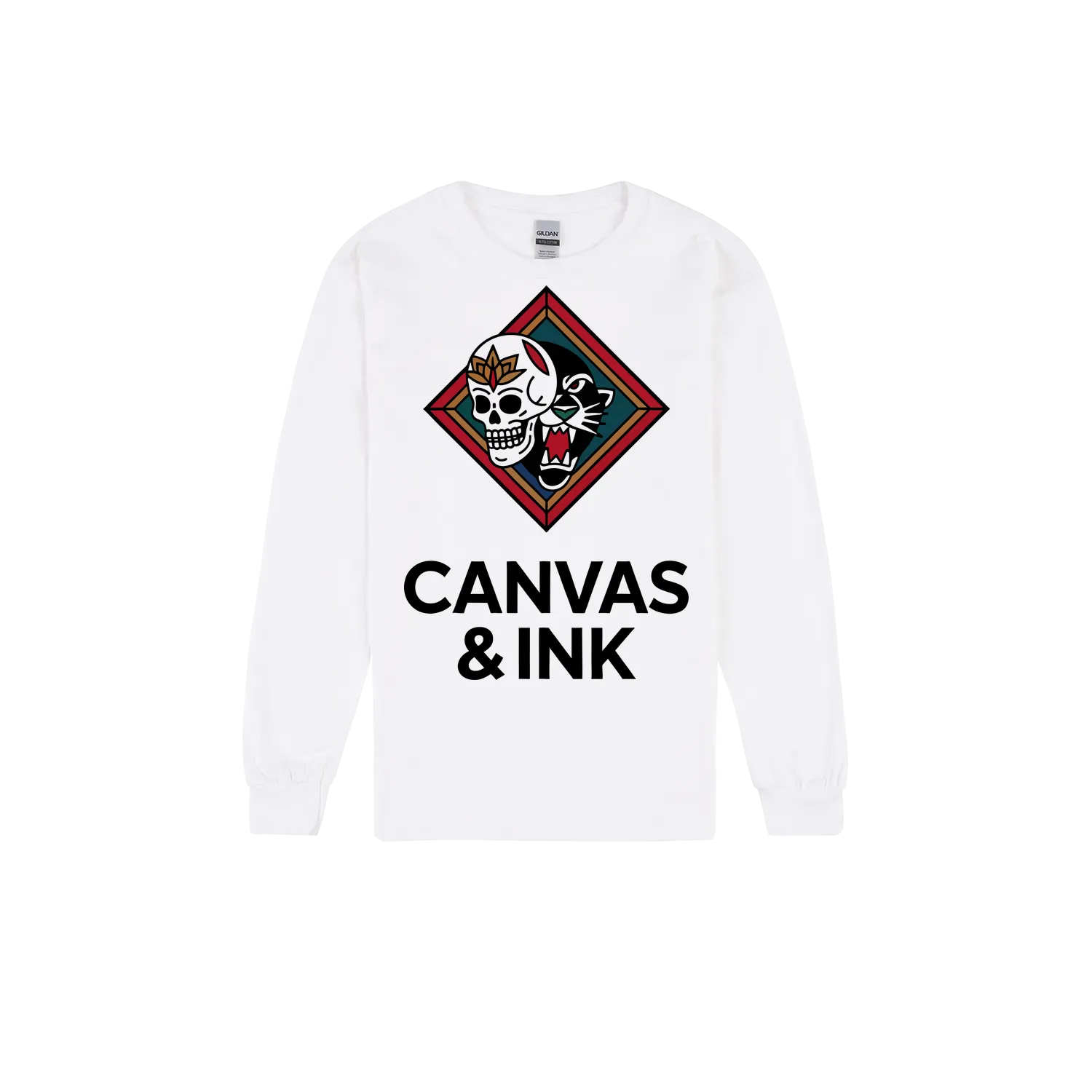 White front flat lay