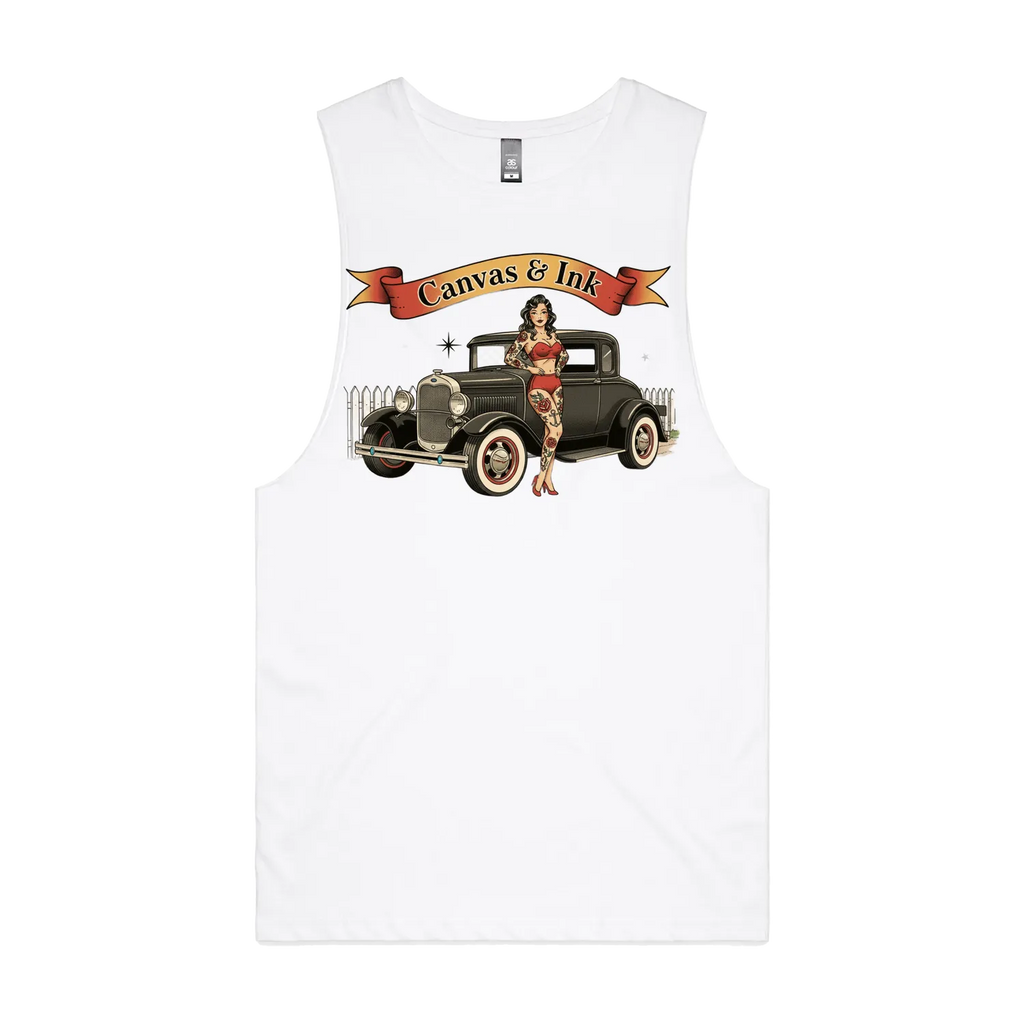 White front flat lay