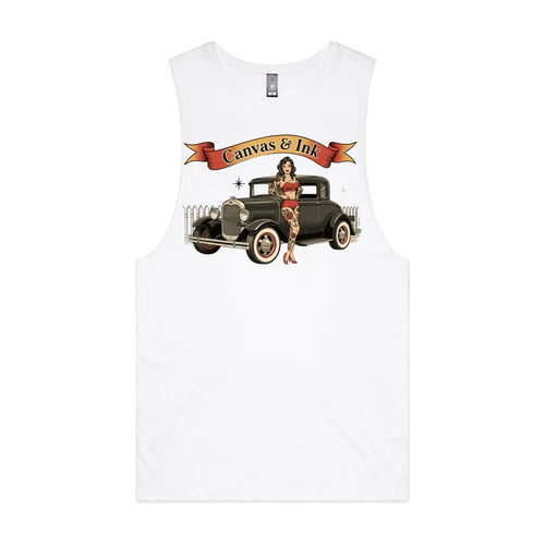 White front flat lay