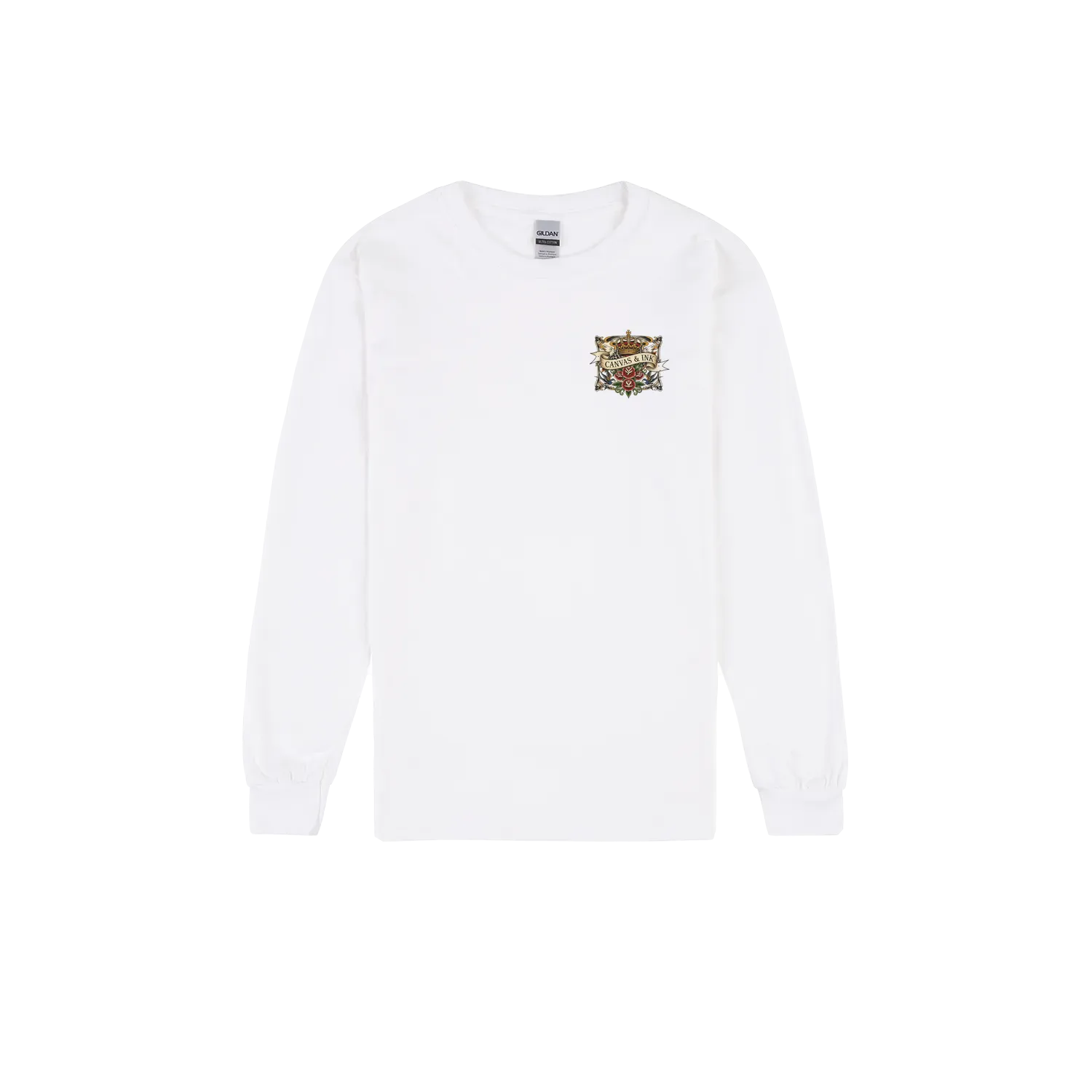 White front flat lay