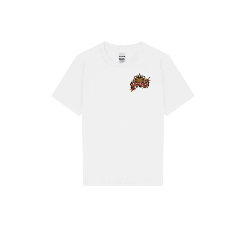 White front flat lay