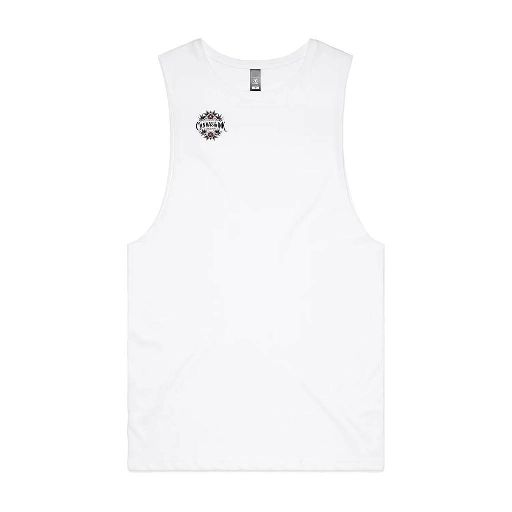 White front flat lay