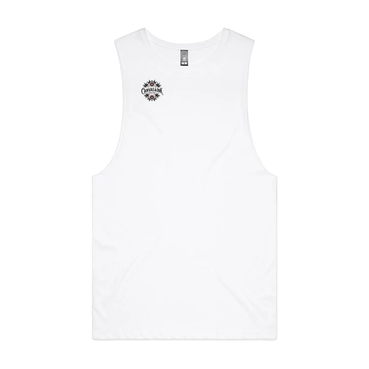 White front flat lay