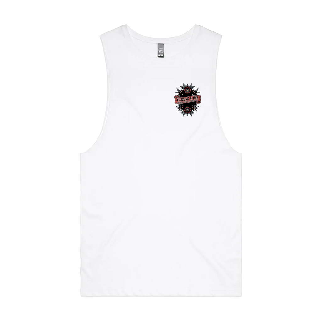 White front flat lay