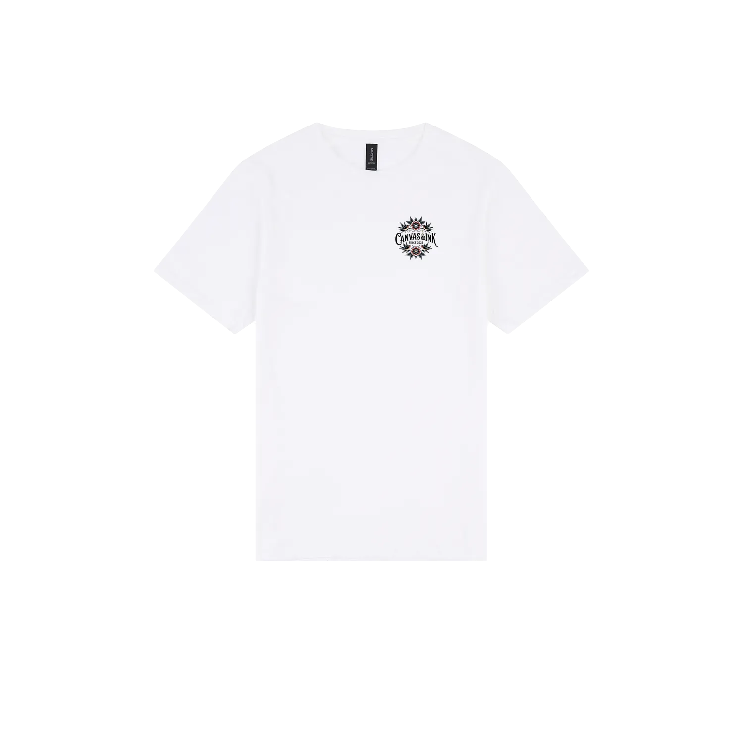 White front flat lay