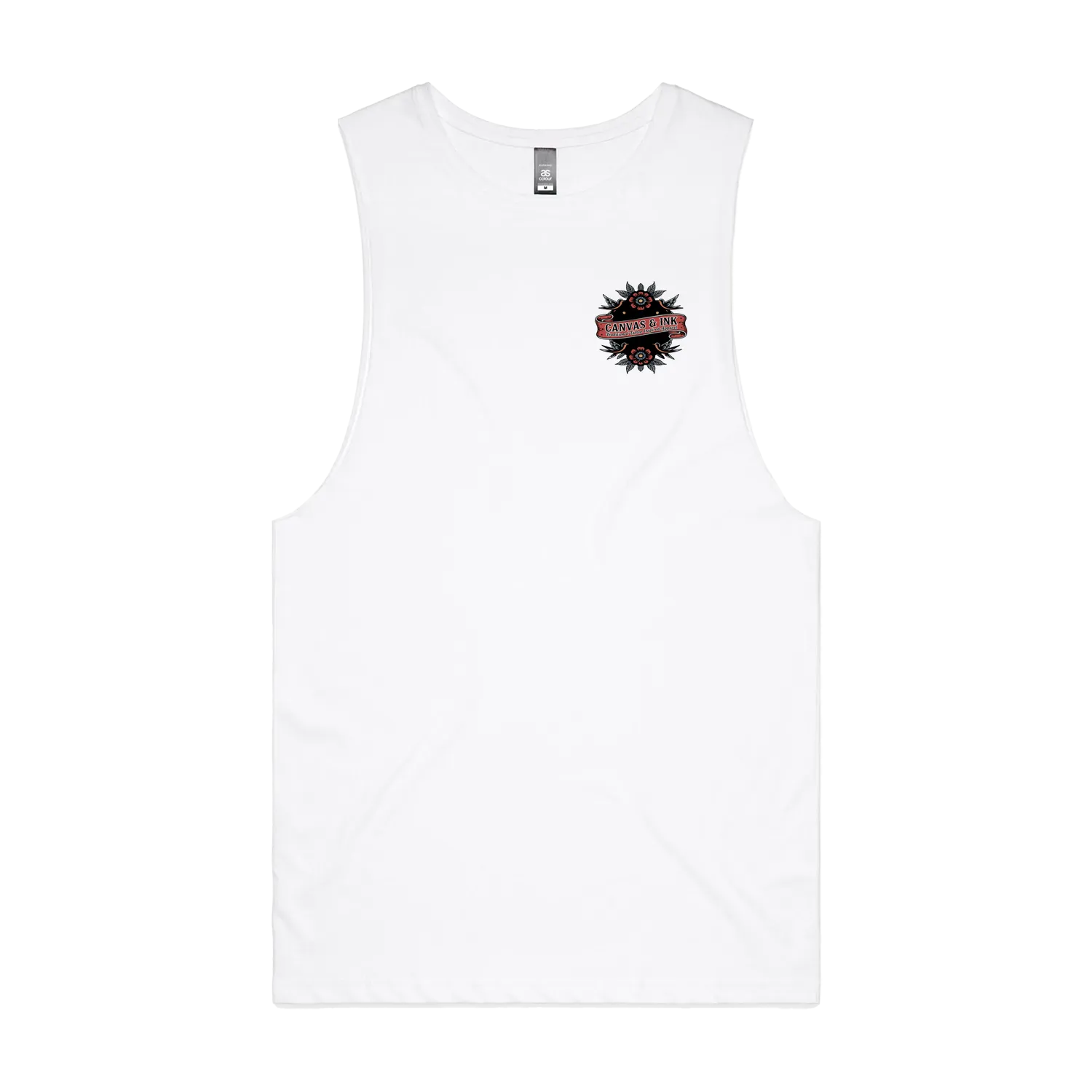 White front flat lay