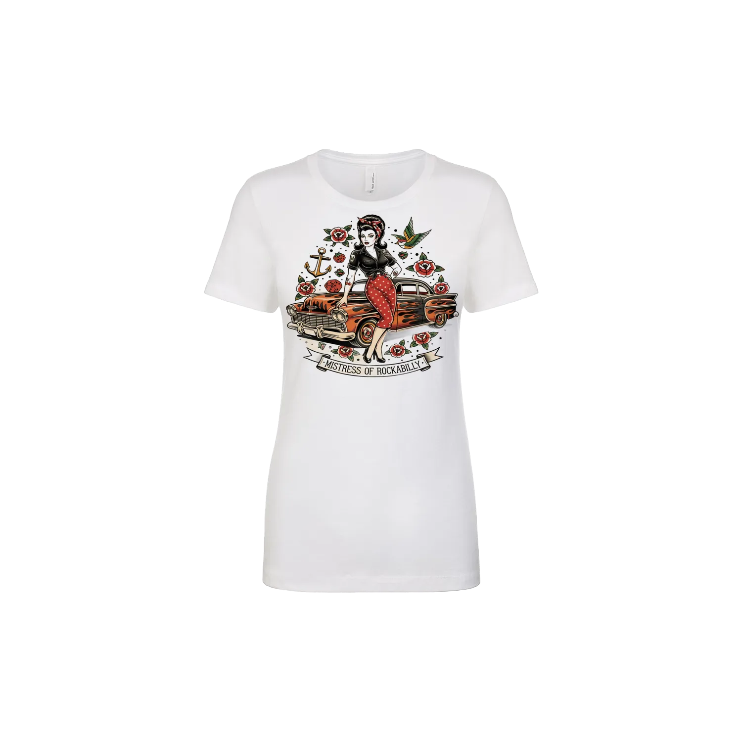 White front flat lay