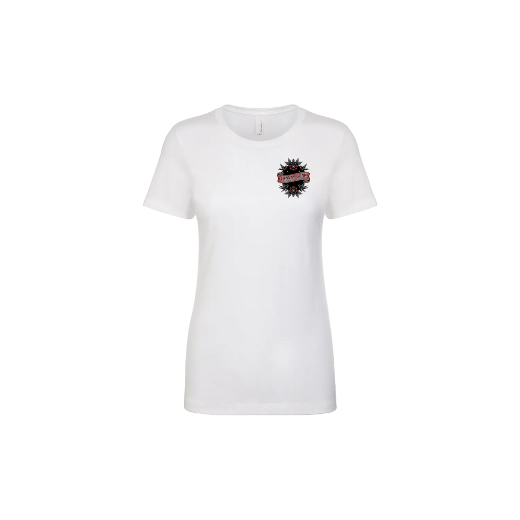 White front flat lay