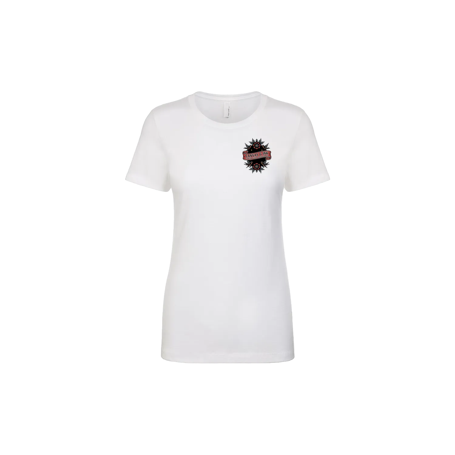 White front flat lay