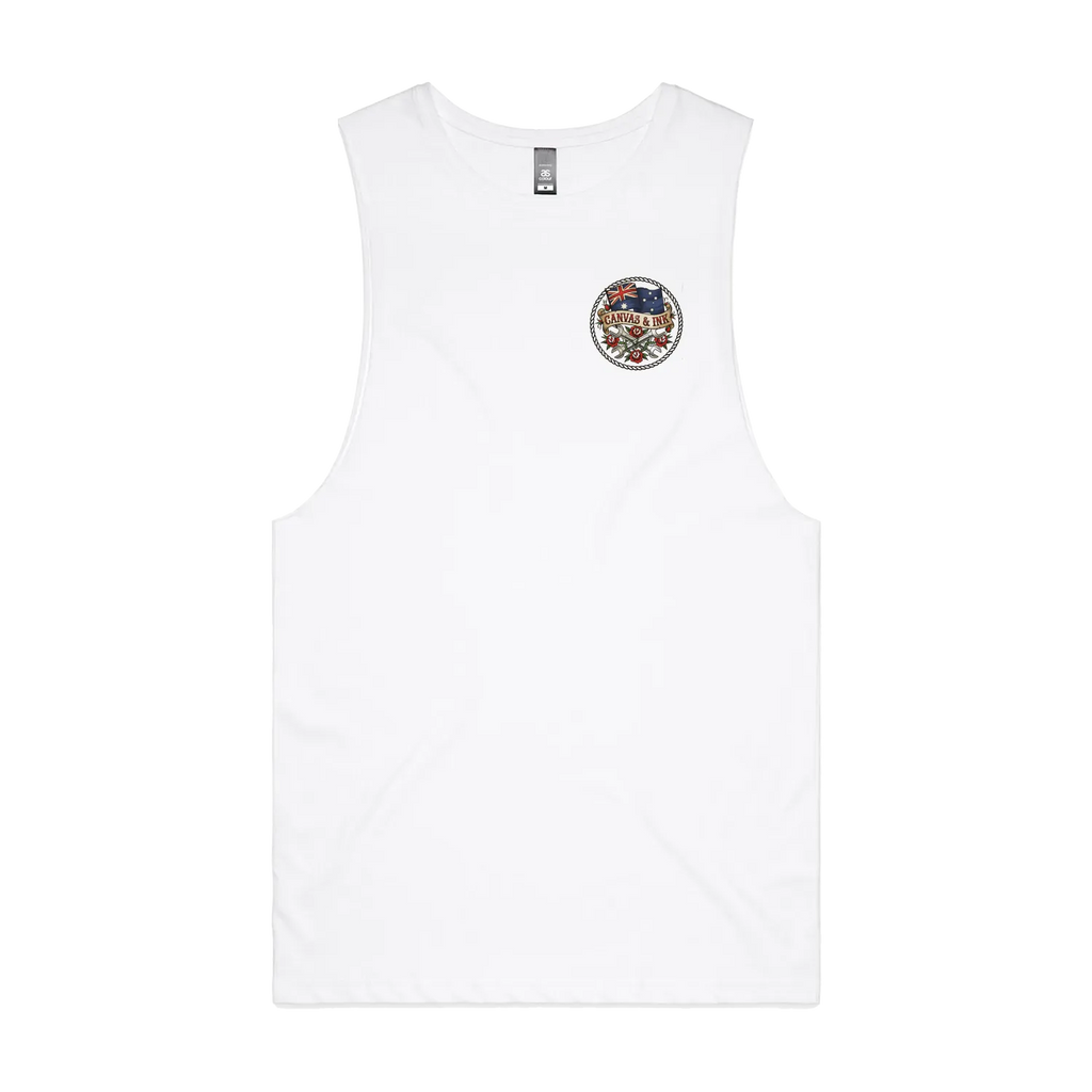 White front flat lay