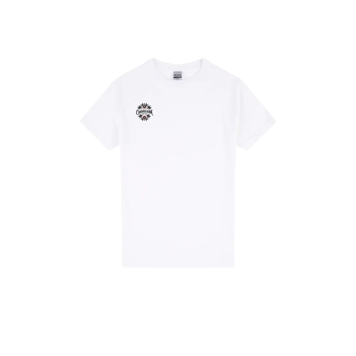 White front flat lay