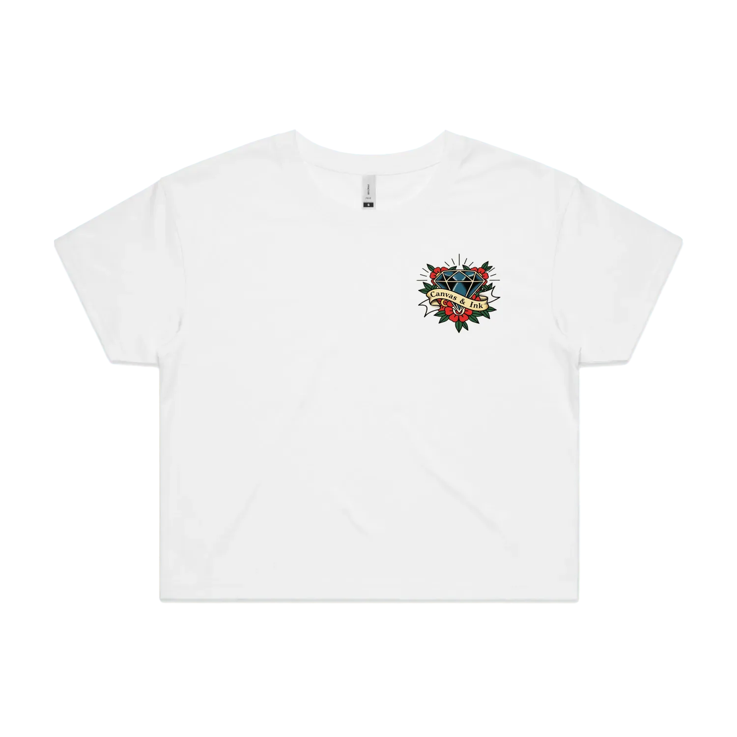 White front flat lay