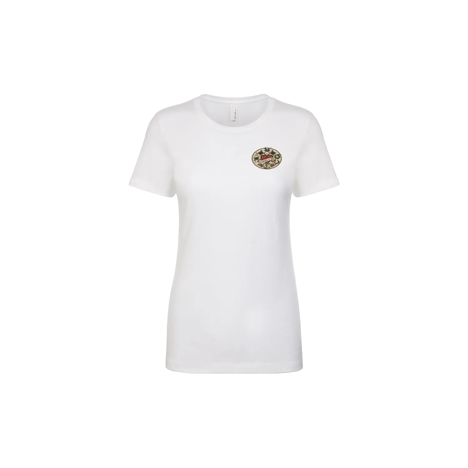 White front flat lay