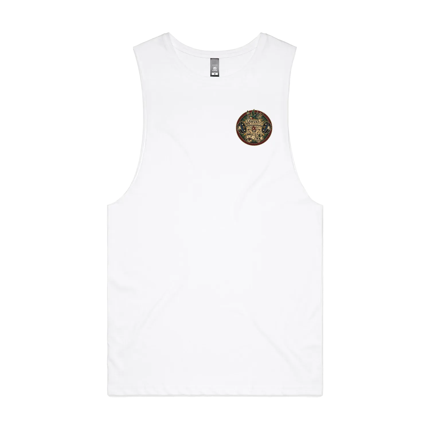 White front flat lay