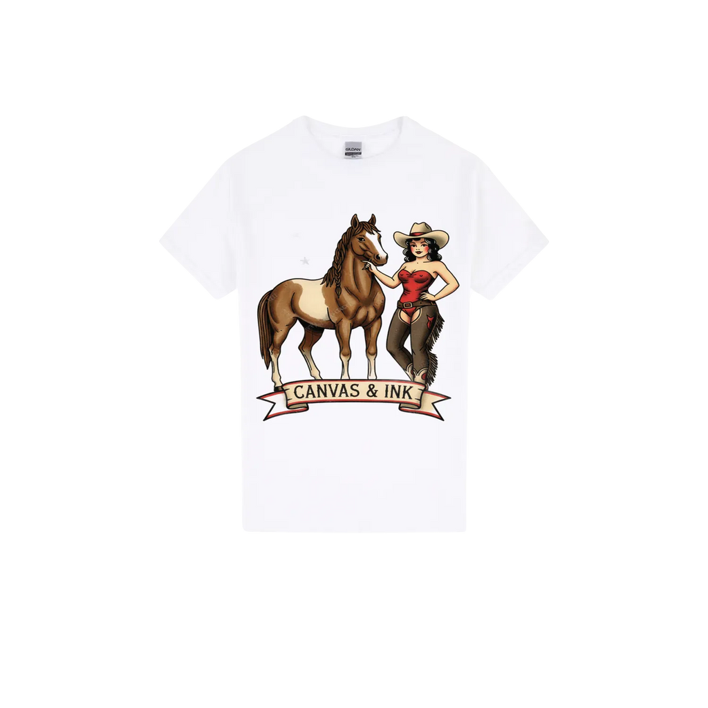 White front flat lay