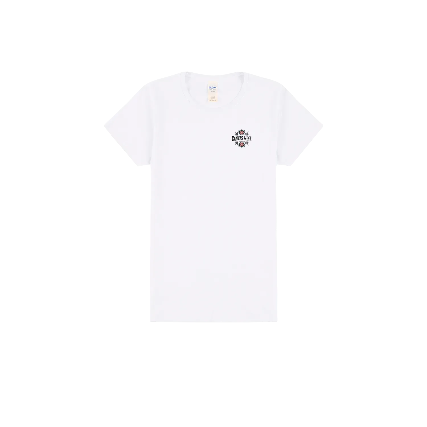 White front flat lay