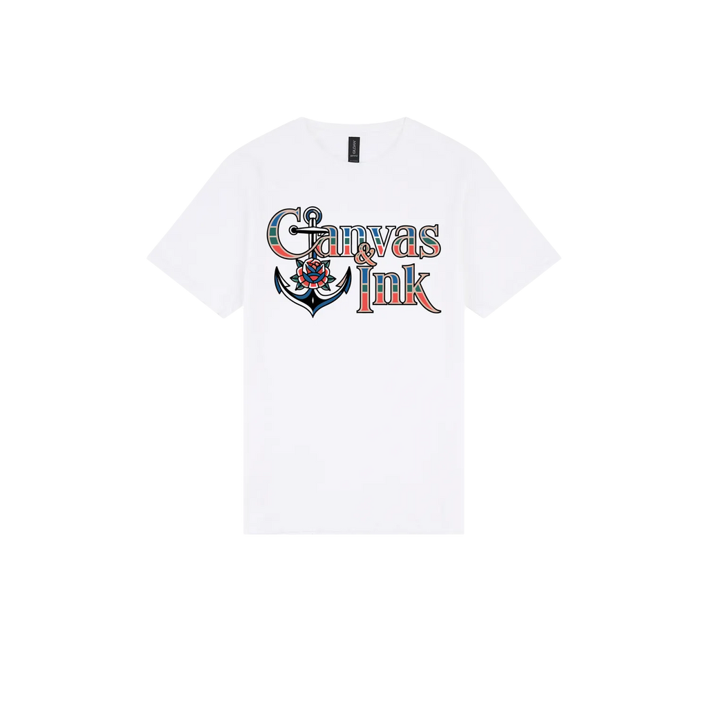 White front flat lay