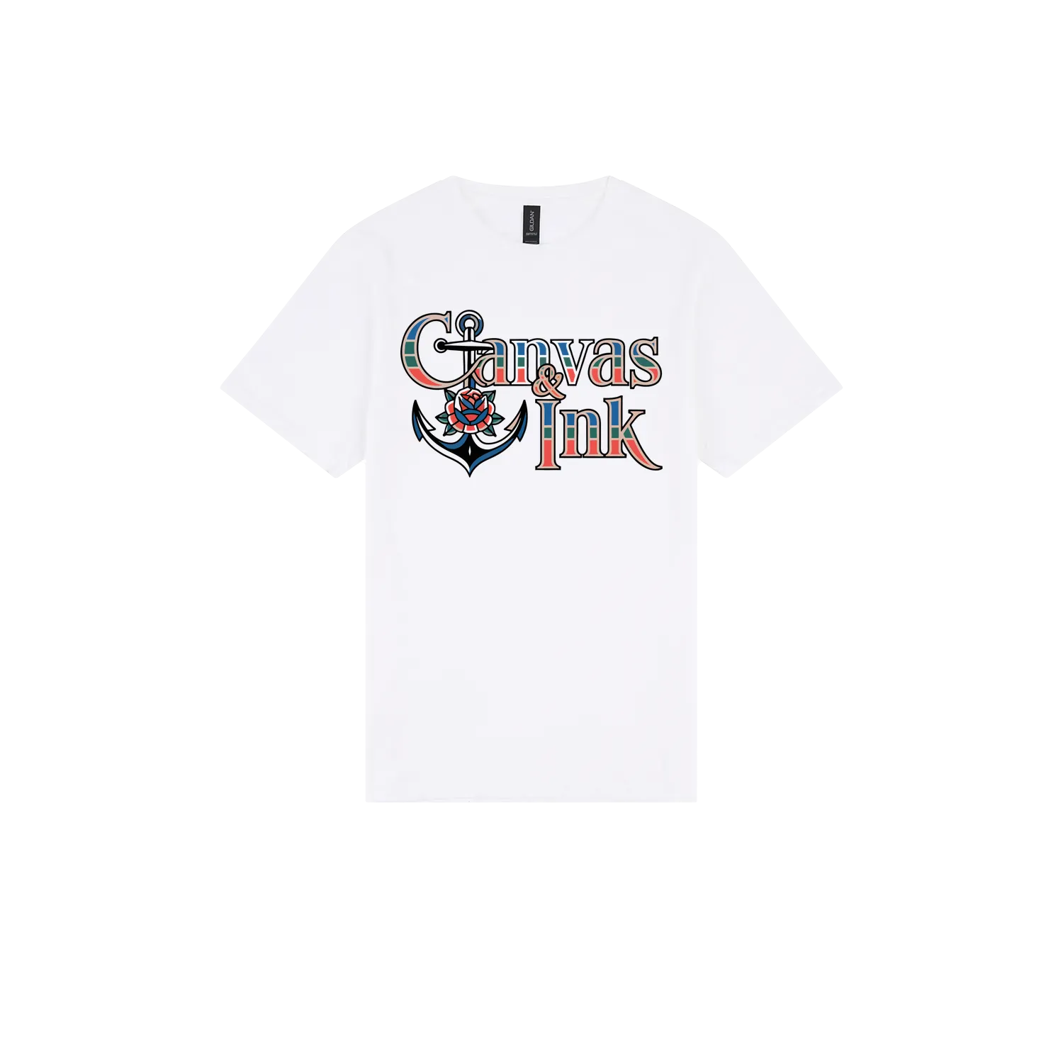 White front flat lay