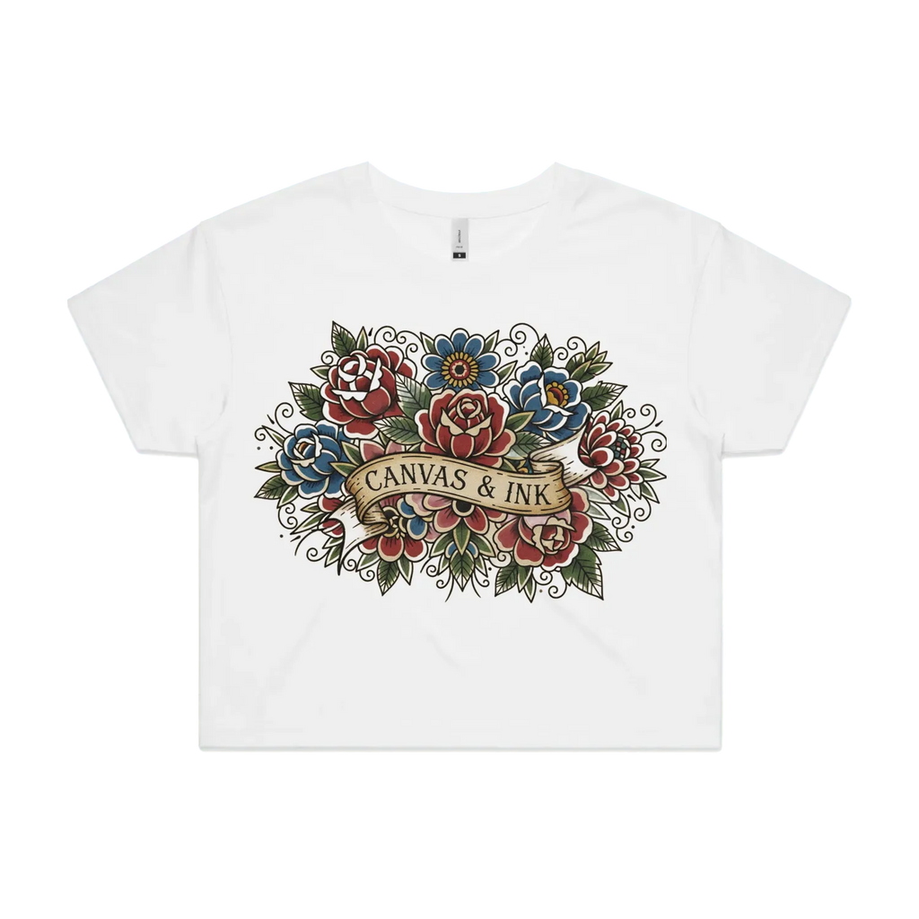 White front flat lay