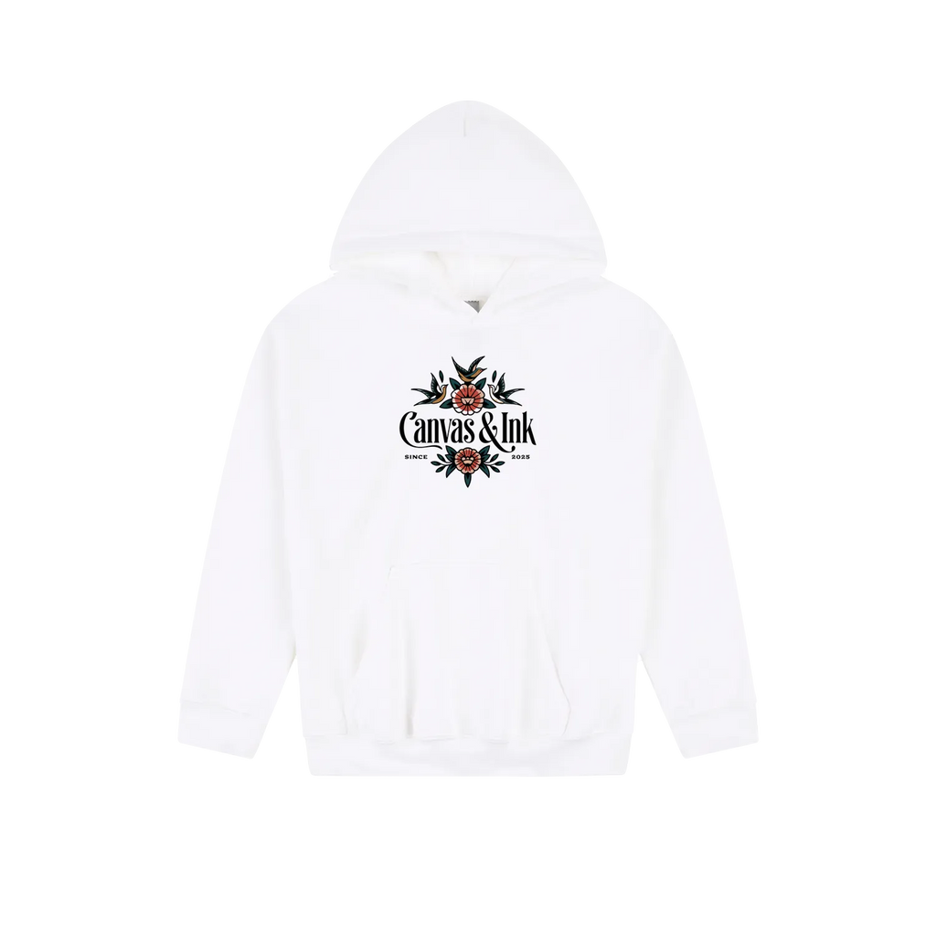 White front flat lay