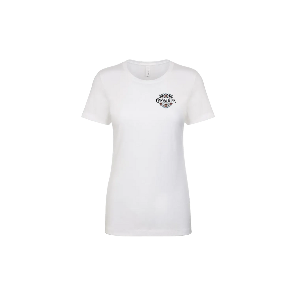 White front flat lay