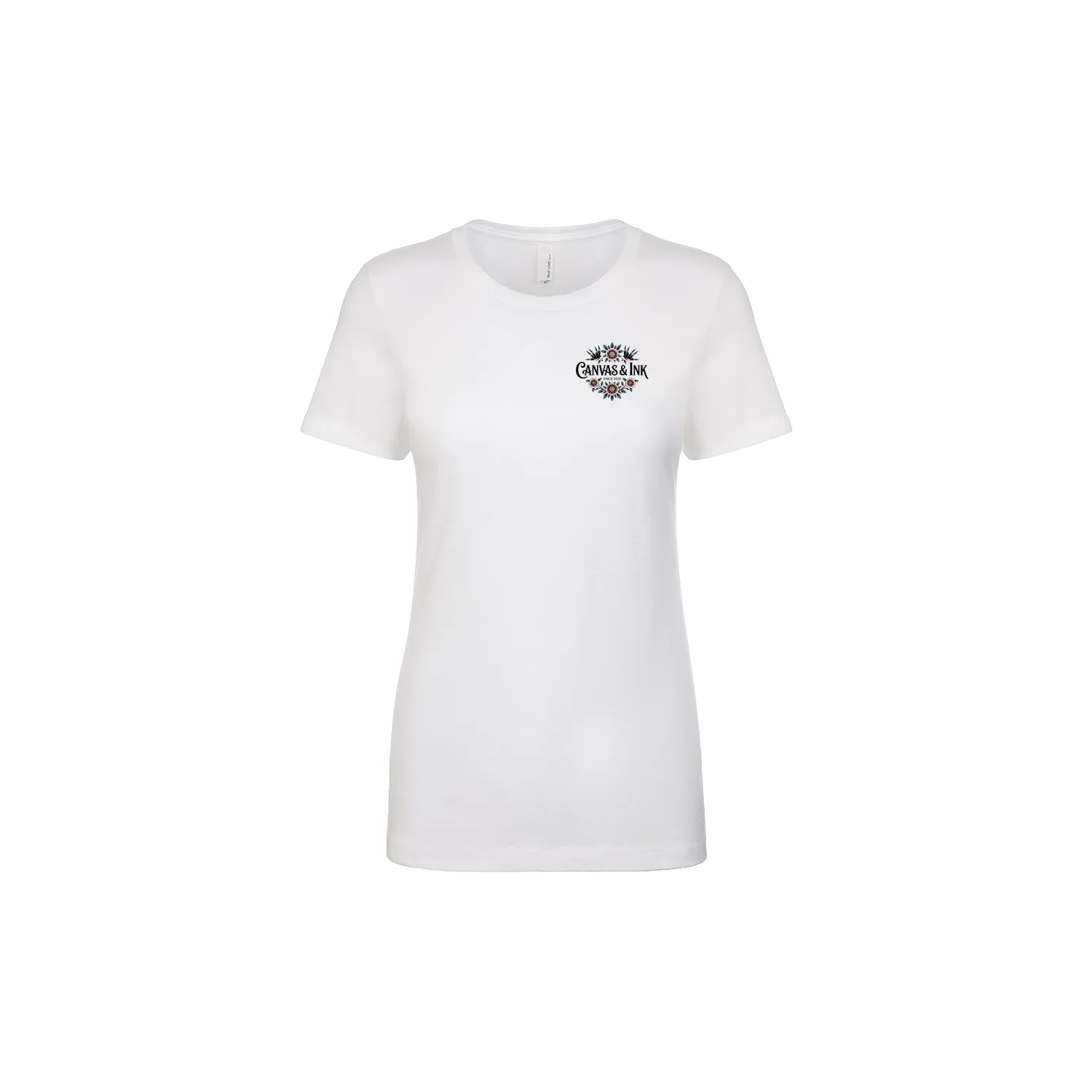 White front flat lay