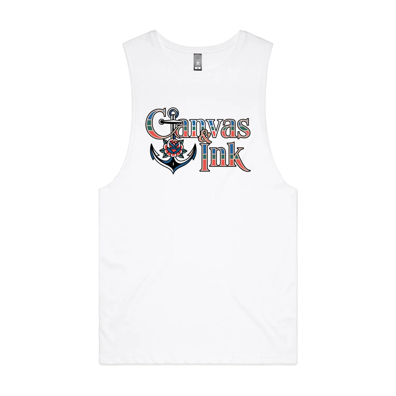 White front flat lay