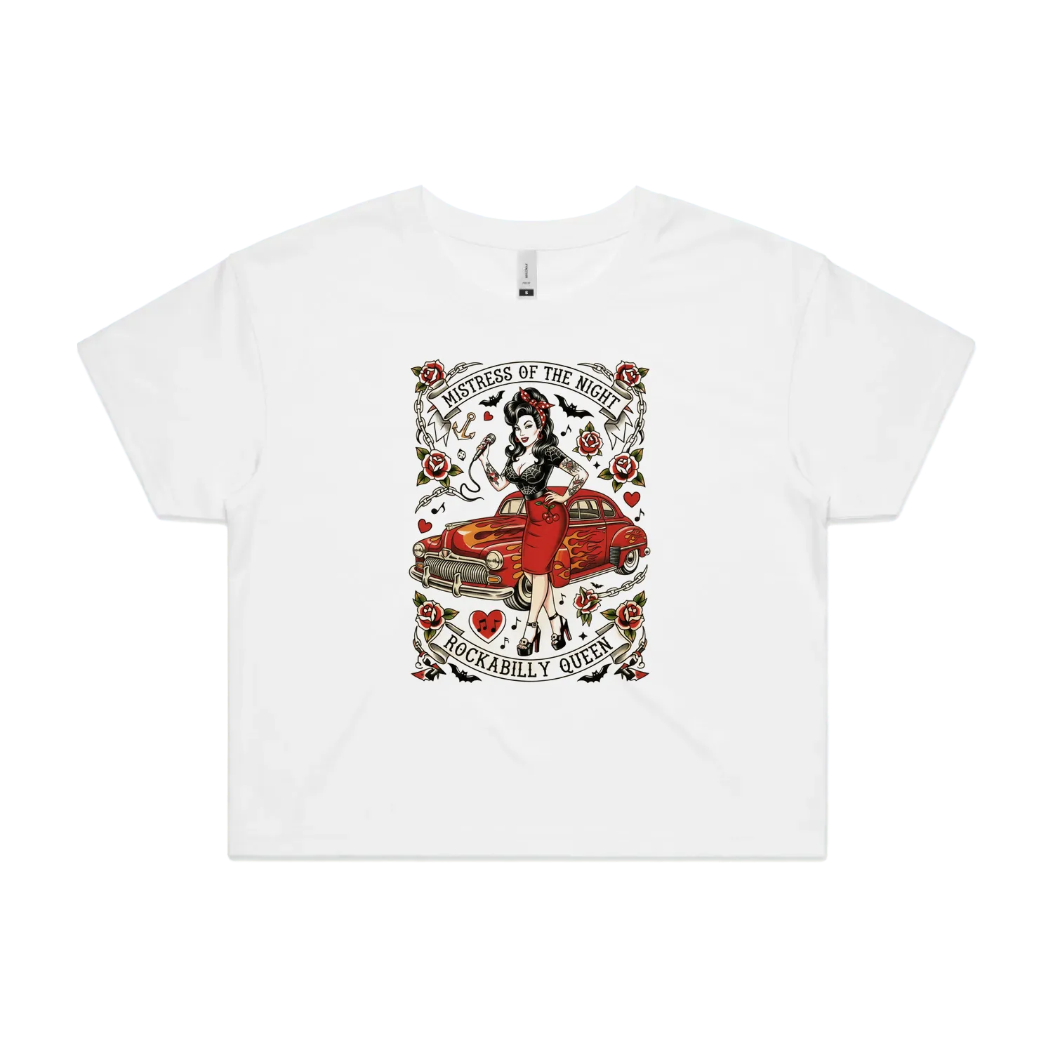 White front flat lay