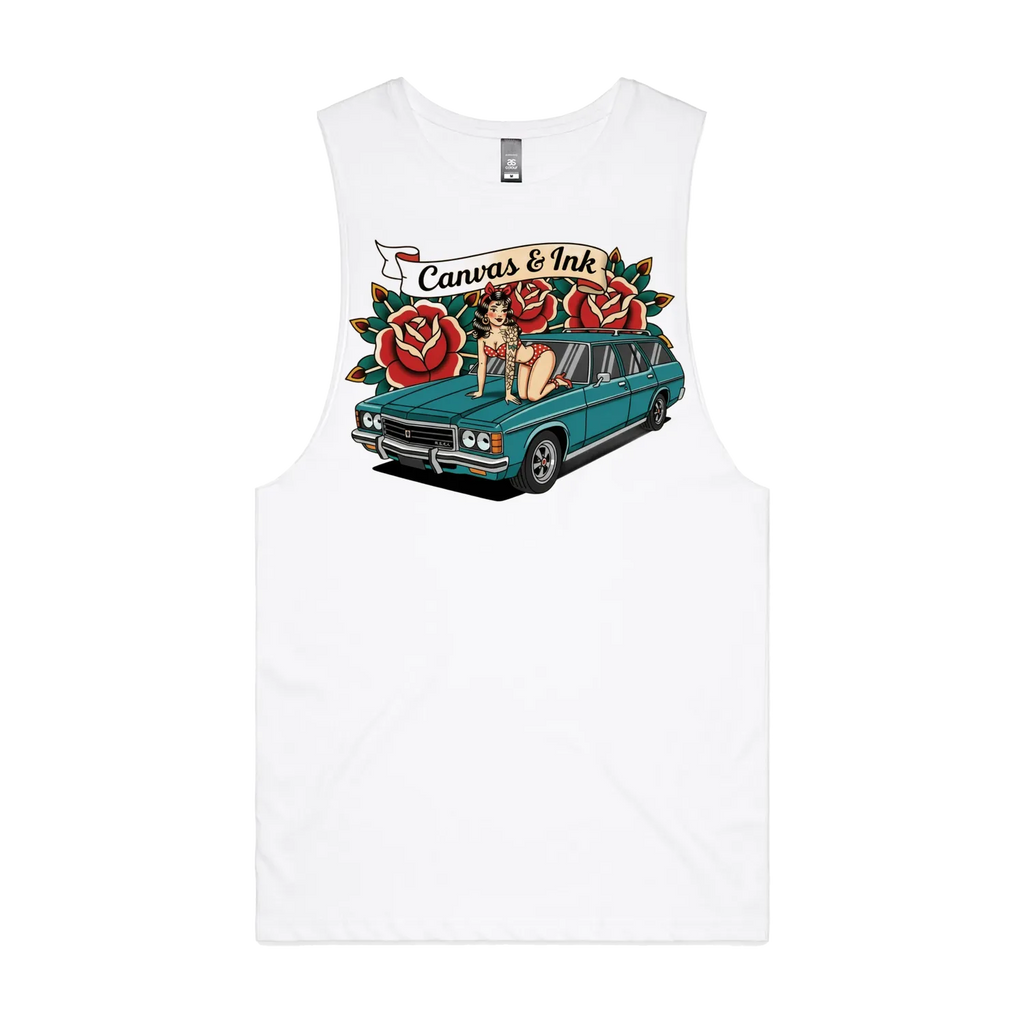 White front flat lay