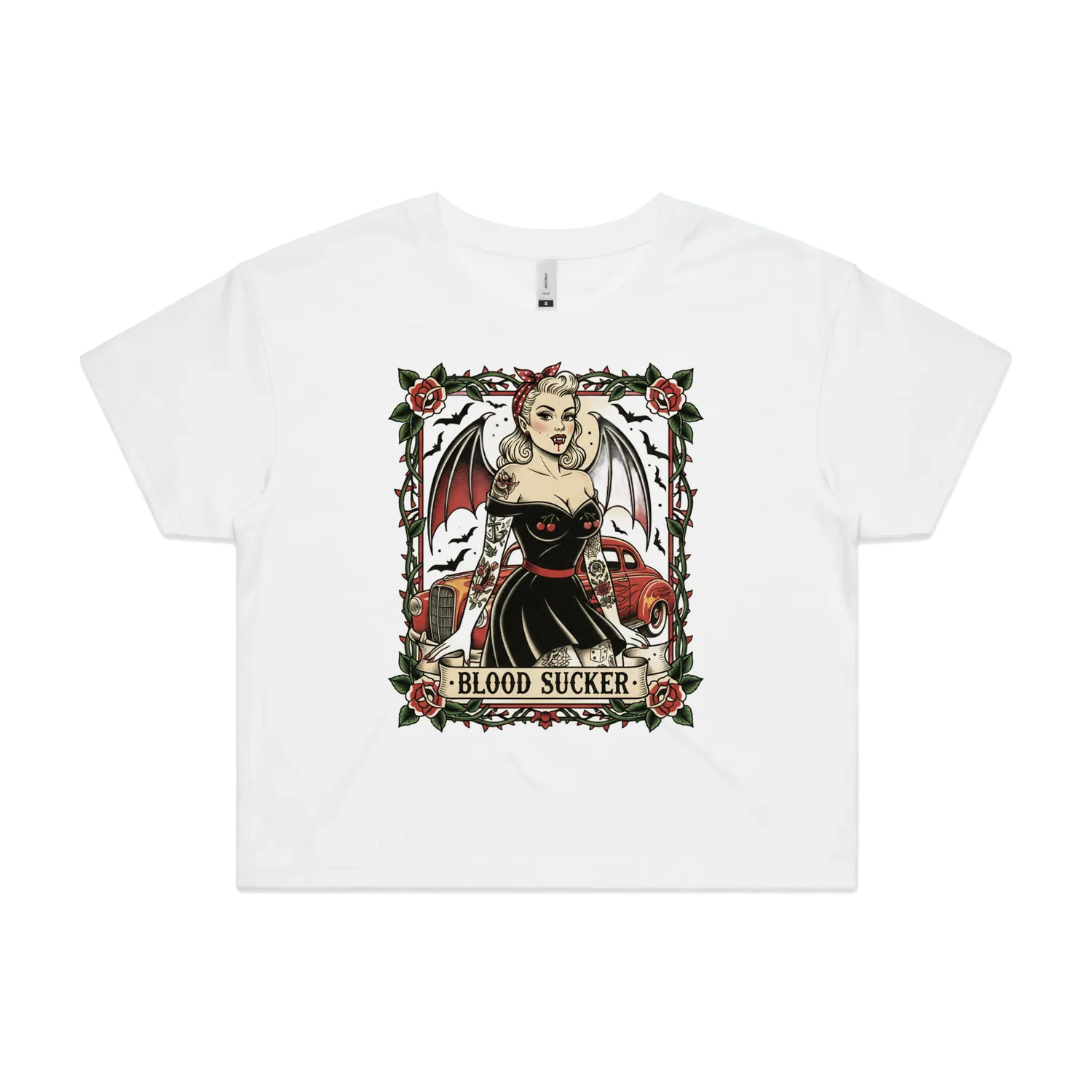 White front flat lay