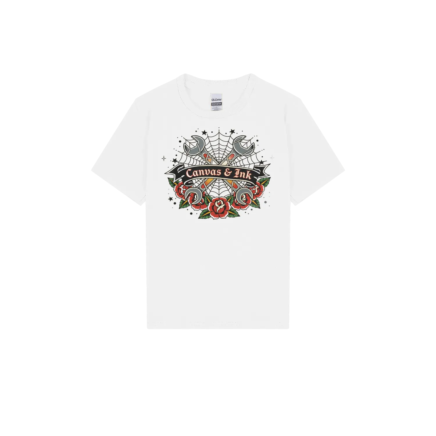 White front flat lay