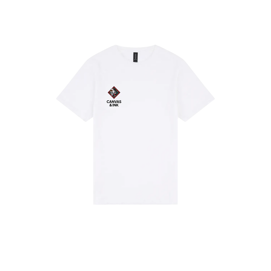 White front flat lay