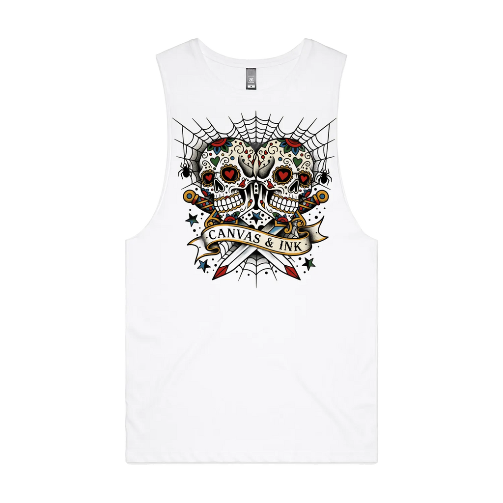 White front flat lay