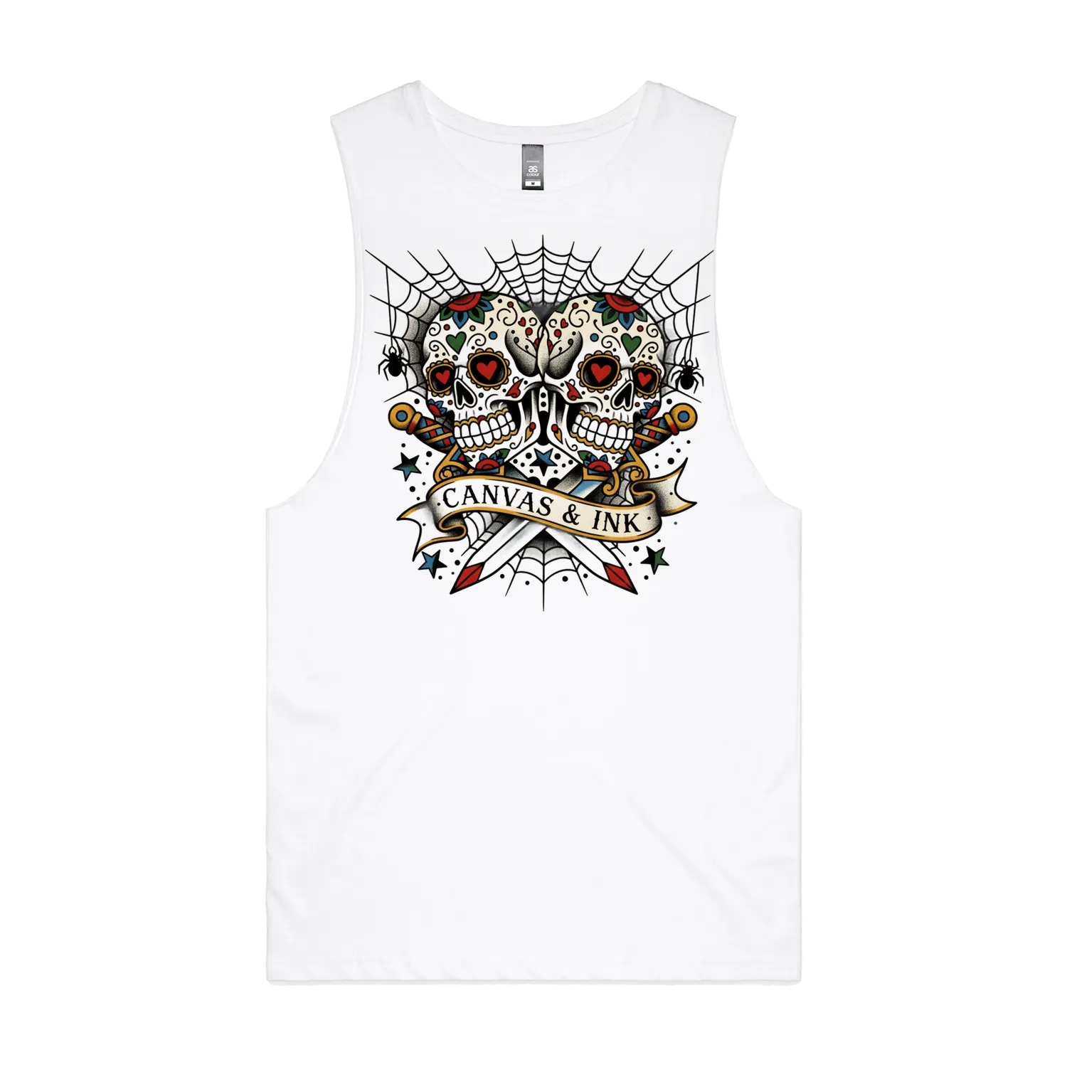 White front flat lay