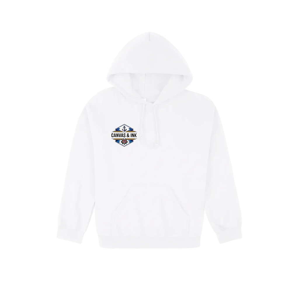 White front flat lay