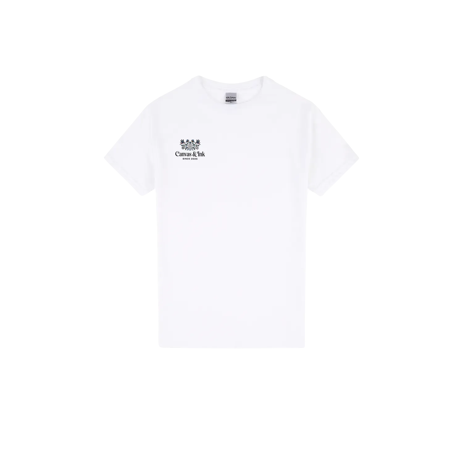 White front flat lay