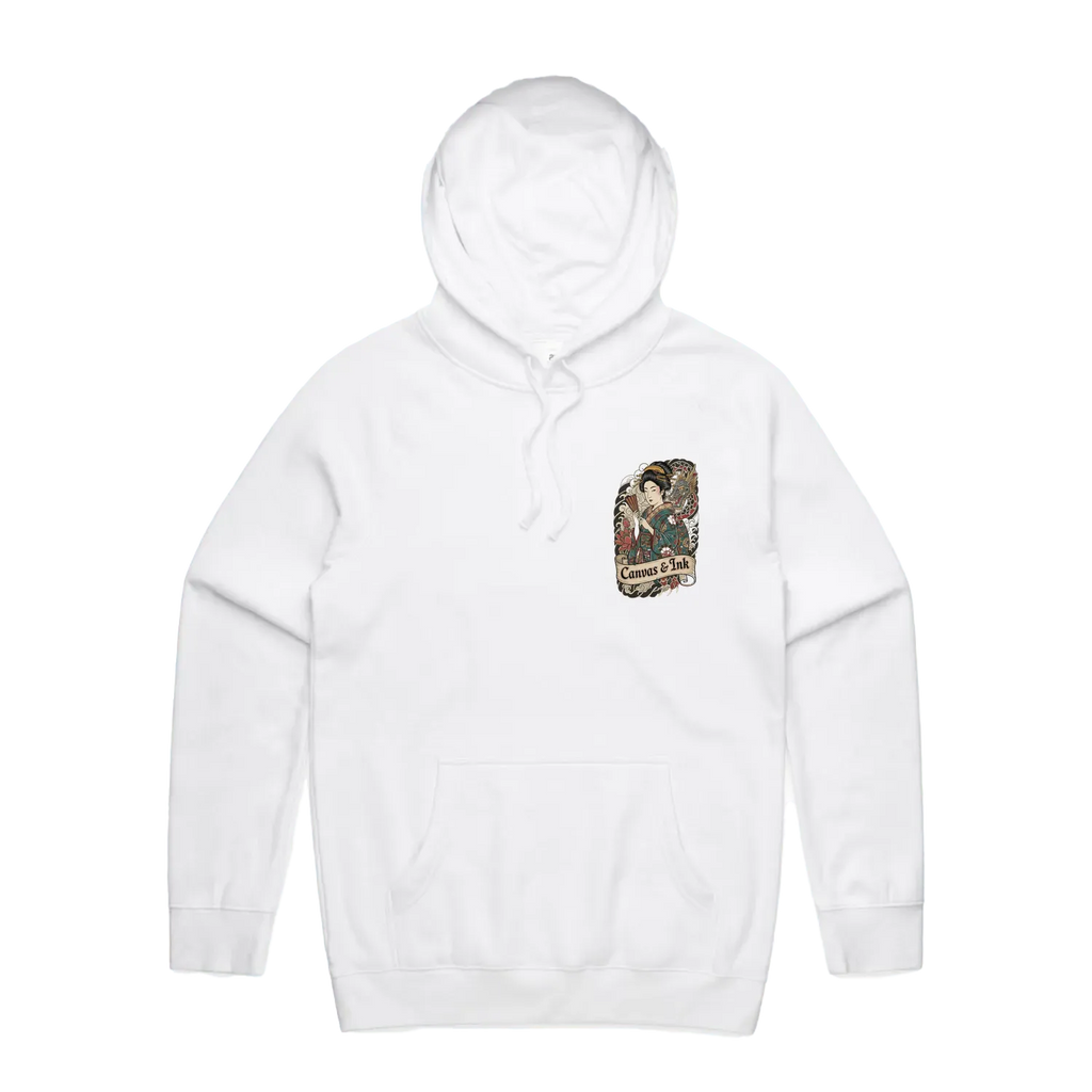 White front flat lay