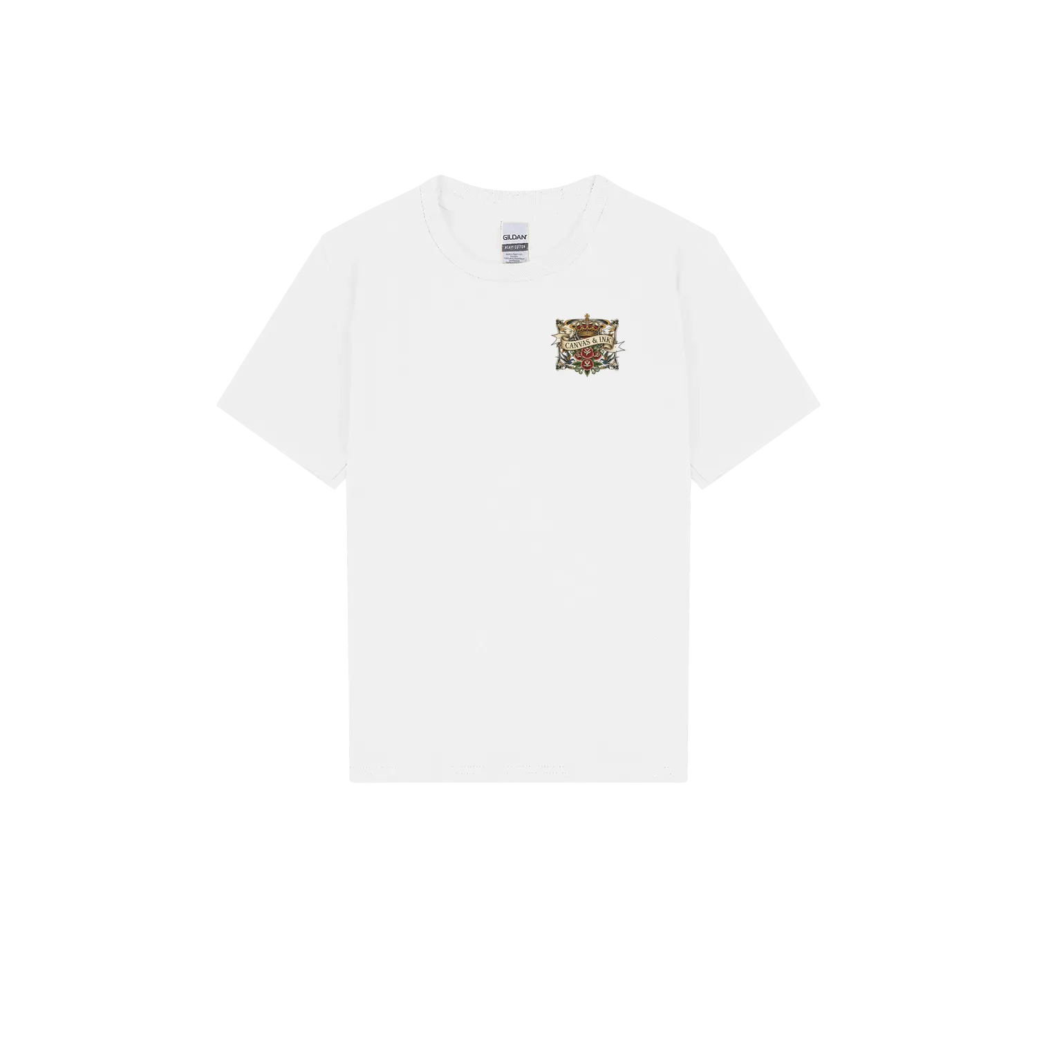 White front flat lay