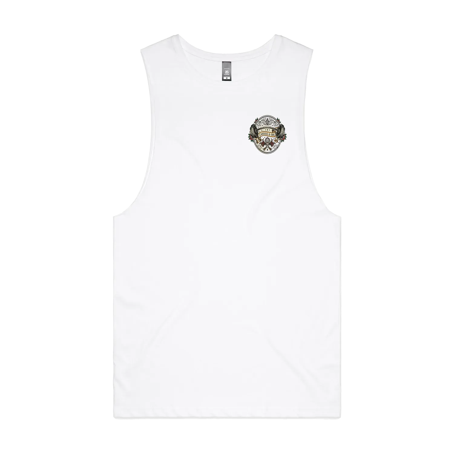 White front flat lay