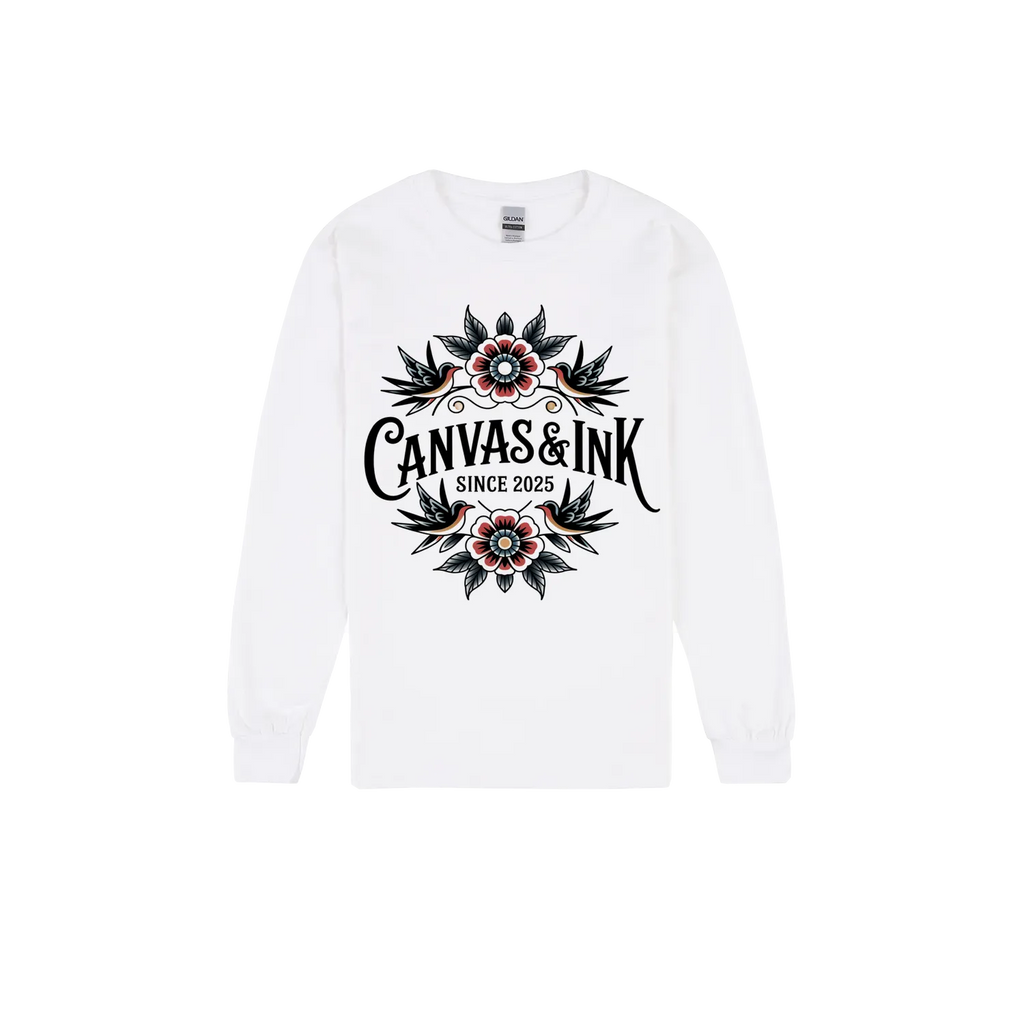 White front flat lay