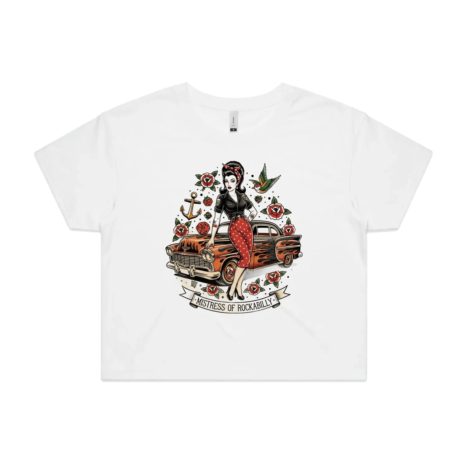 White front flat lay