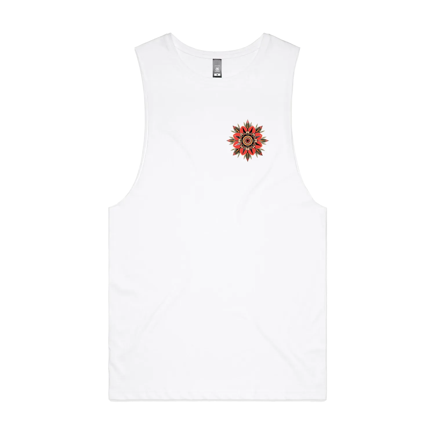 White front flat lay