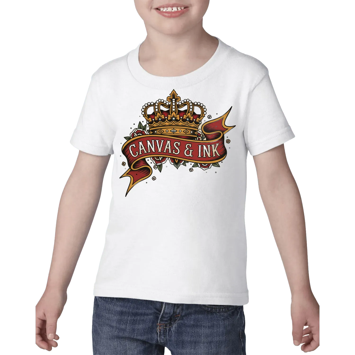 White front flat lay