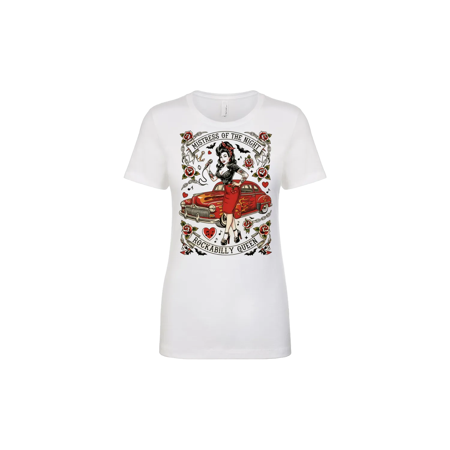 White front flat lay