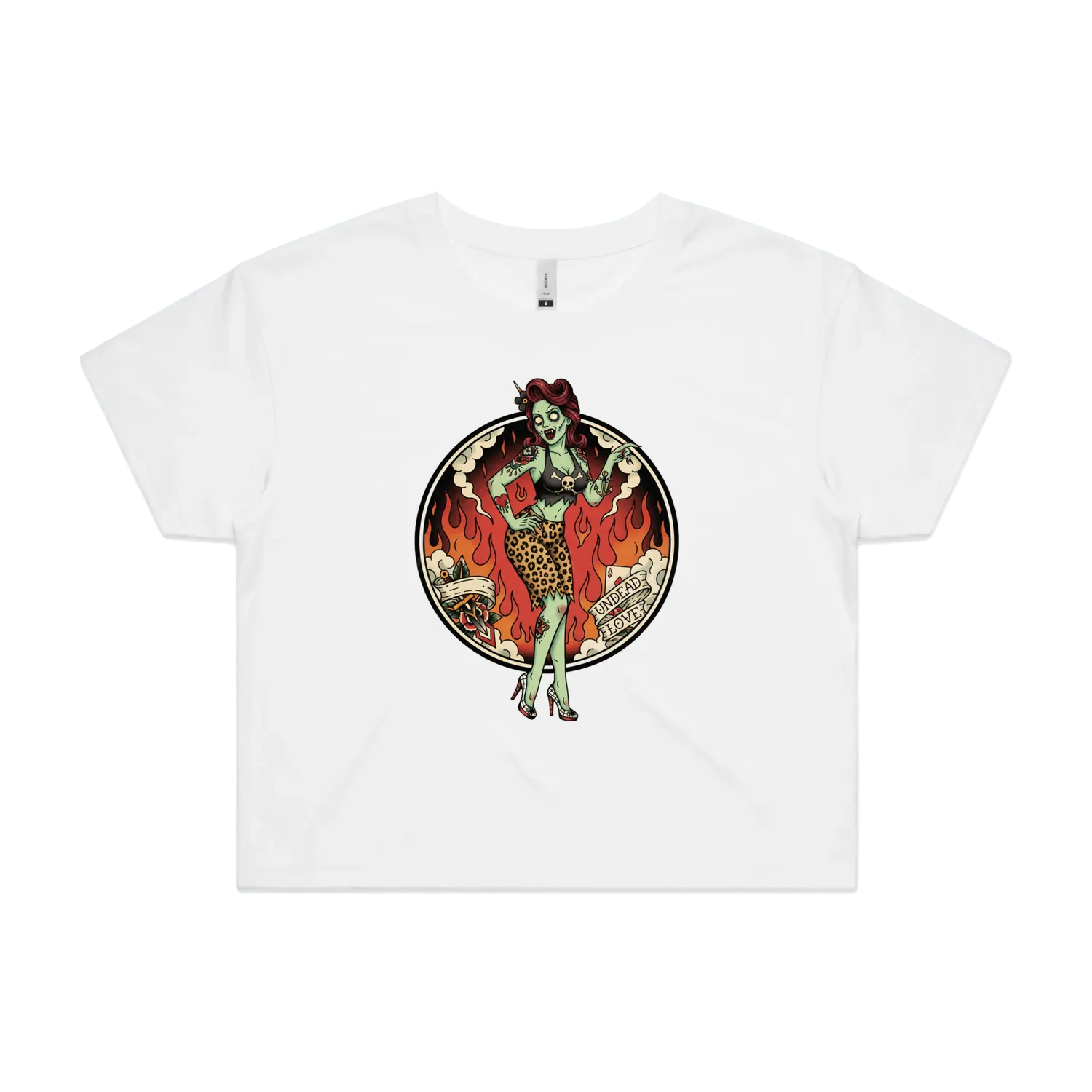 White front flat lay