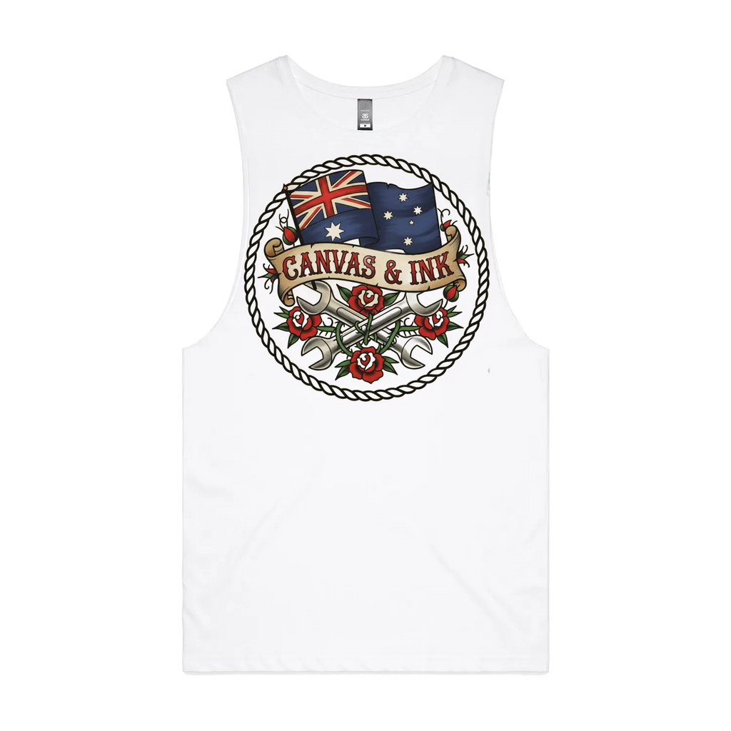 White front flat lay