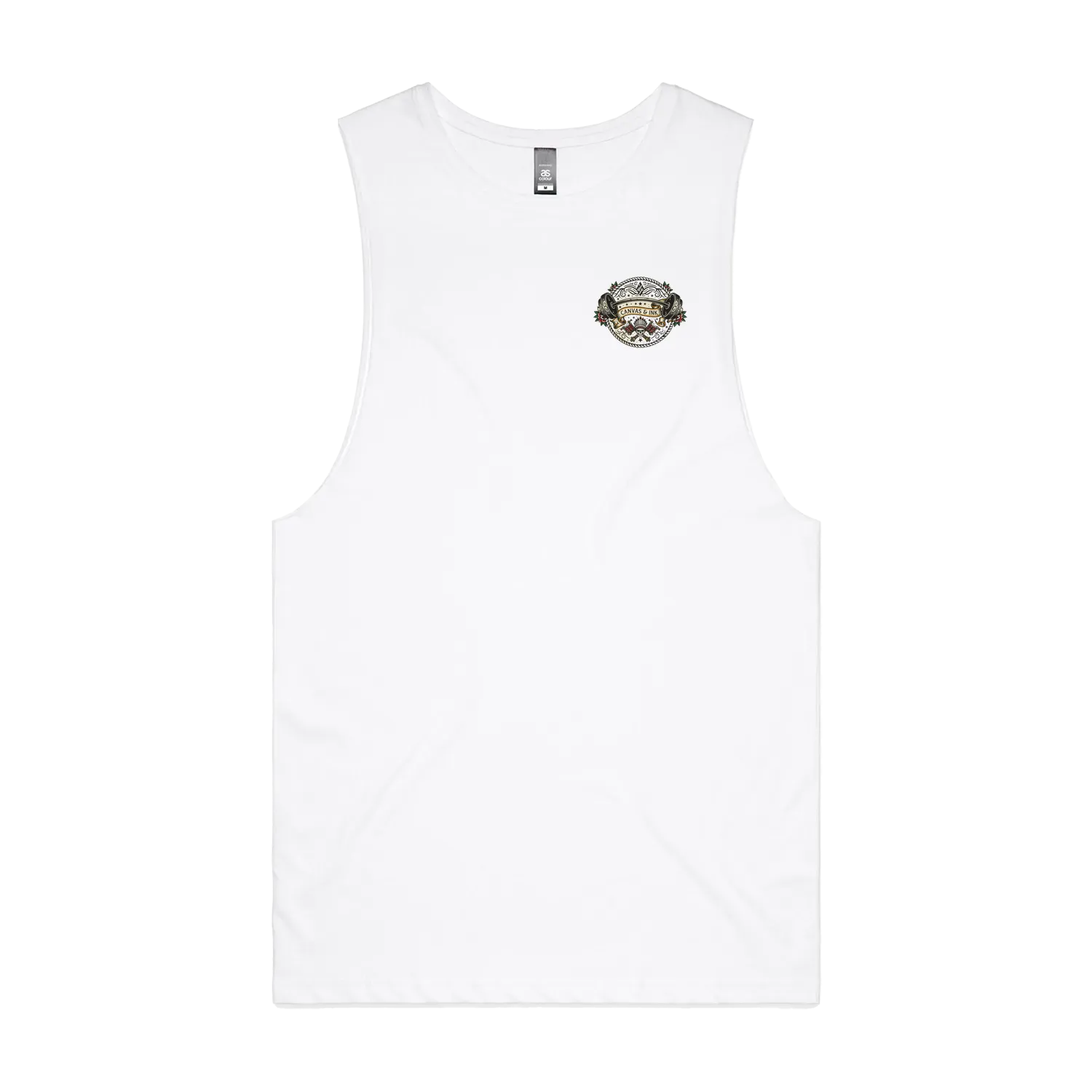 White front flat lay