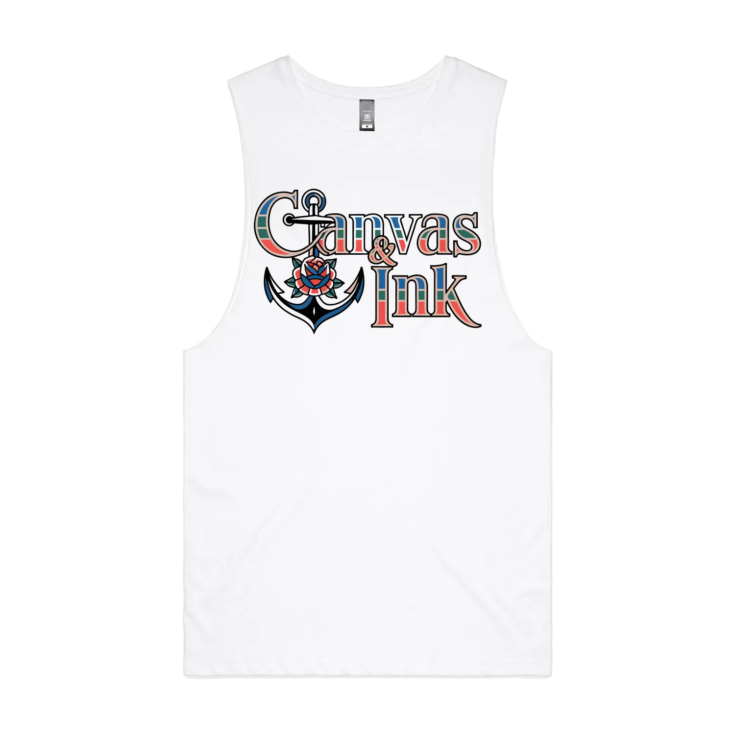 White front flat lay